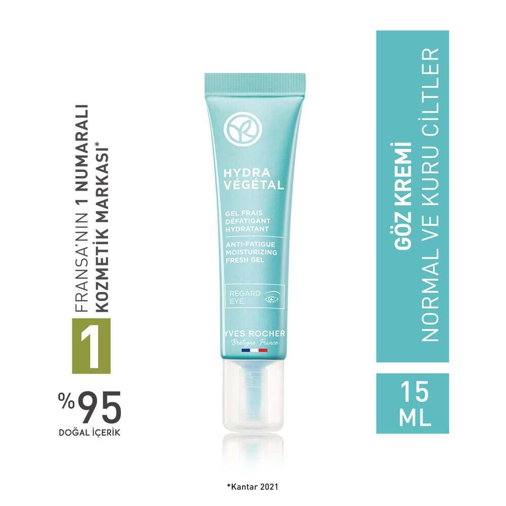 Yves Rocher Hydra Vegetal Eye Cream for Normal & Dry Skin - Natural, Hydrating, Dermatologically Tested