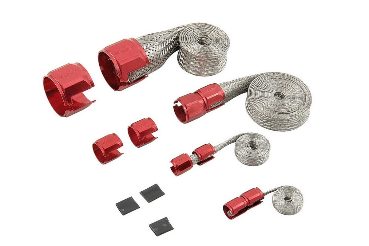 Braided Hose Sleeving Kit-red - 8090