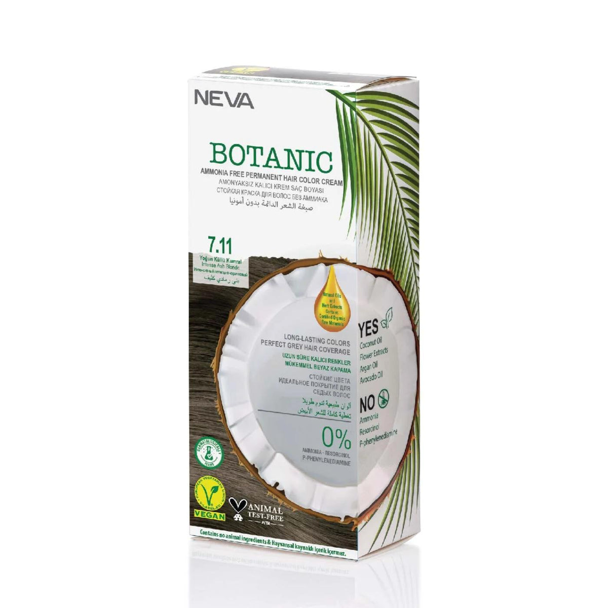 Botanic Eko Kit 711 Intense Ash Brown Hair Color - 1 Pack