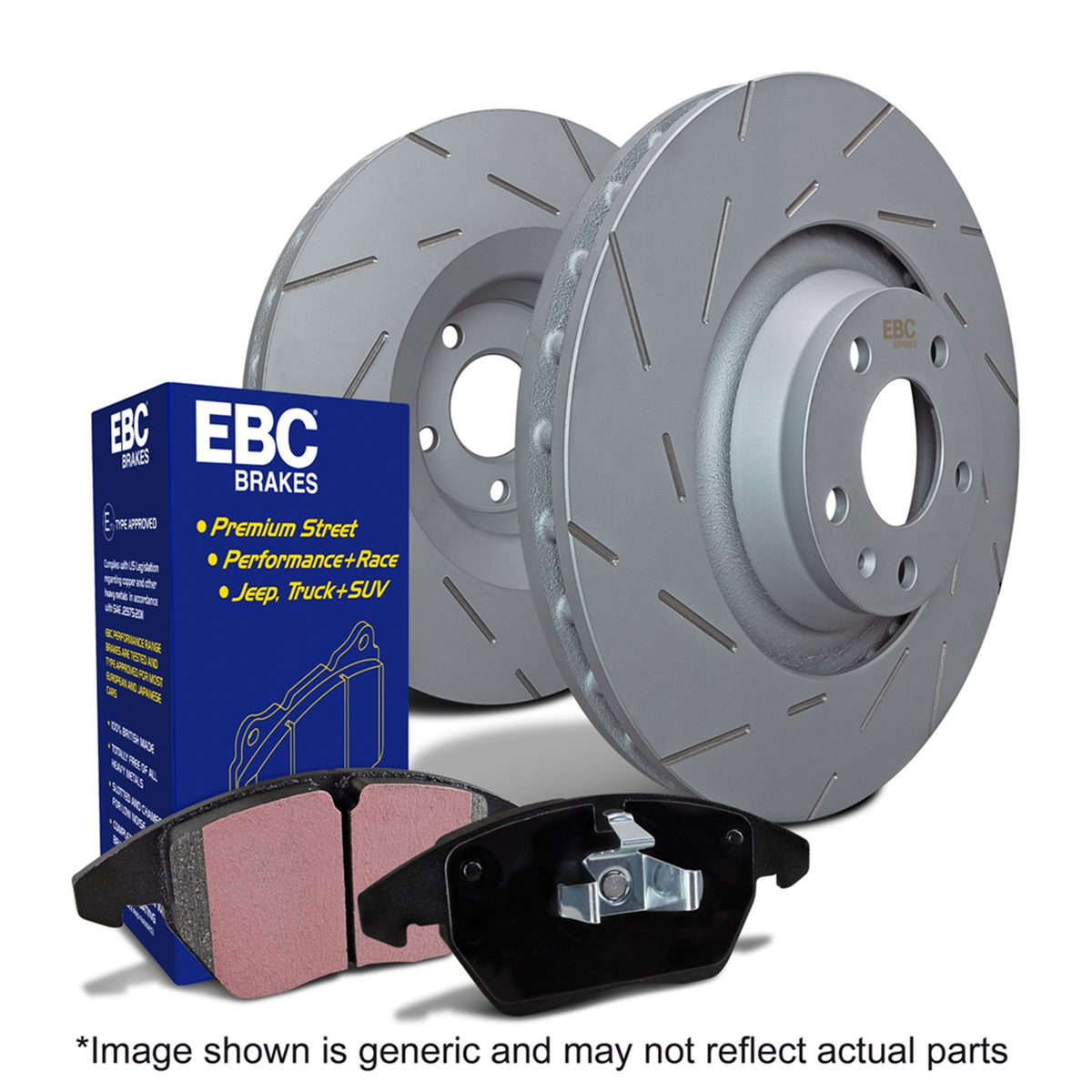 EBC Brakes - S2 Kits Greenstuff 2000 And USR Rotors - S2KF1247