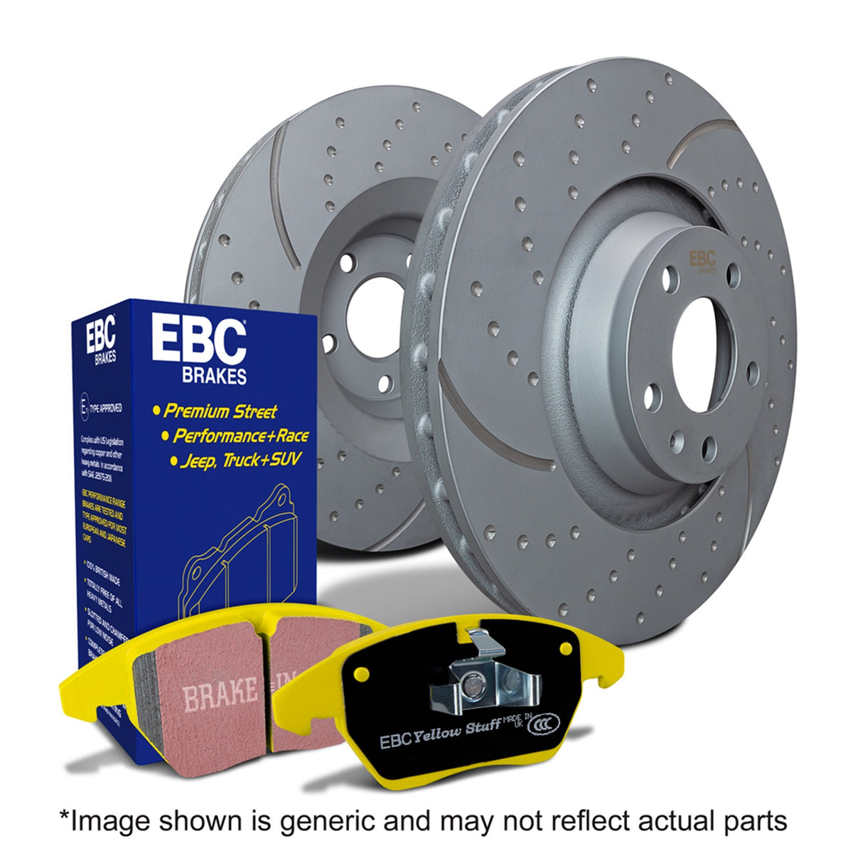 EBC Brakes - S5 Kits Yellowstuff And GD Rotors - S5KR1711