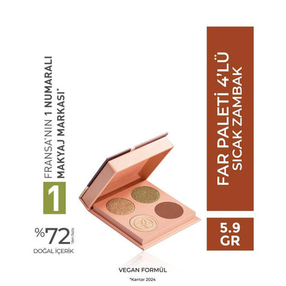 Yves Rocher Warm Lily 4-Color Eyeshadow Palette for Daily Looks