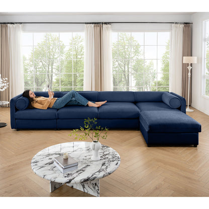 Contemporary Elegant Sofa With Storage And Ottoman