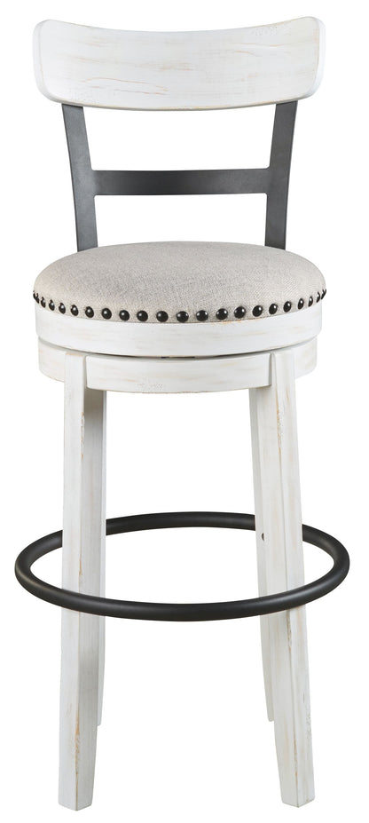 Valebeck - Tall Upholstered Swivel Barstool