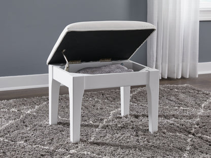 Chalanna - Vanity Stool - White