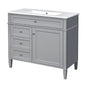 Bathroom Vanity With Top Sink, 2 Drawers And Tip Out Drawer