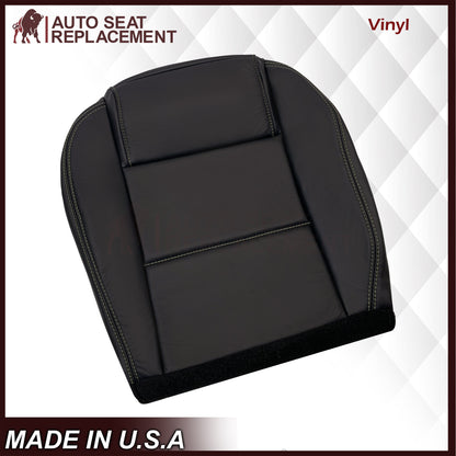 2005-2009 Ford Mustang Coupe GT V6 Leather Replacement Seat Covers in Black