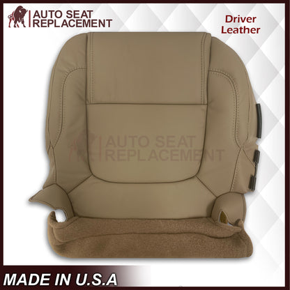 2011 - 2015 Ford Explorer Replacement Leather Bottom Seat Covers In Tan: Choose Leather OR Vinyl