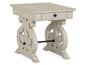 Bronwyn - Rectangular End Table - Alabaster