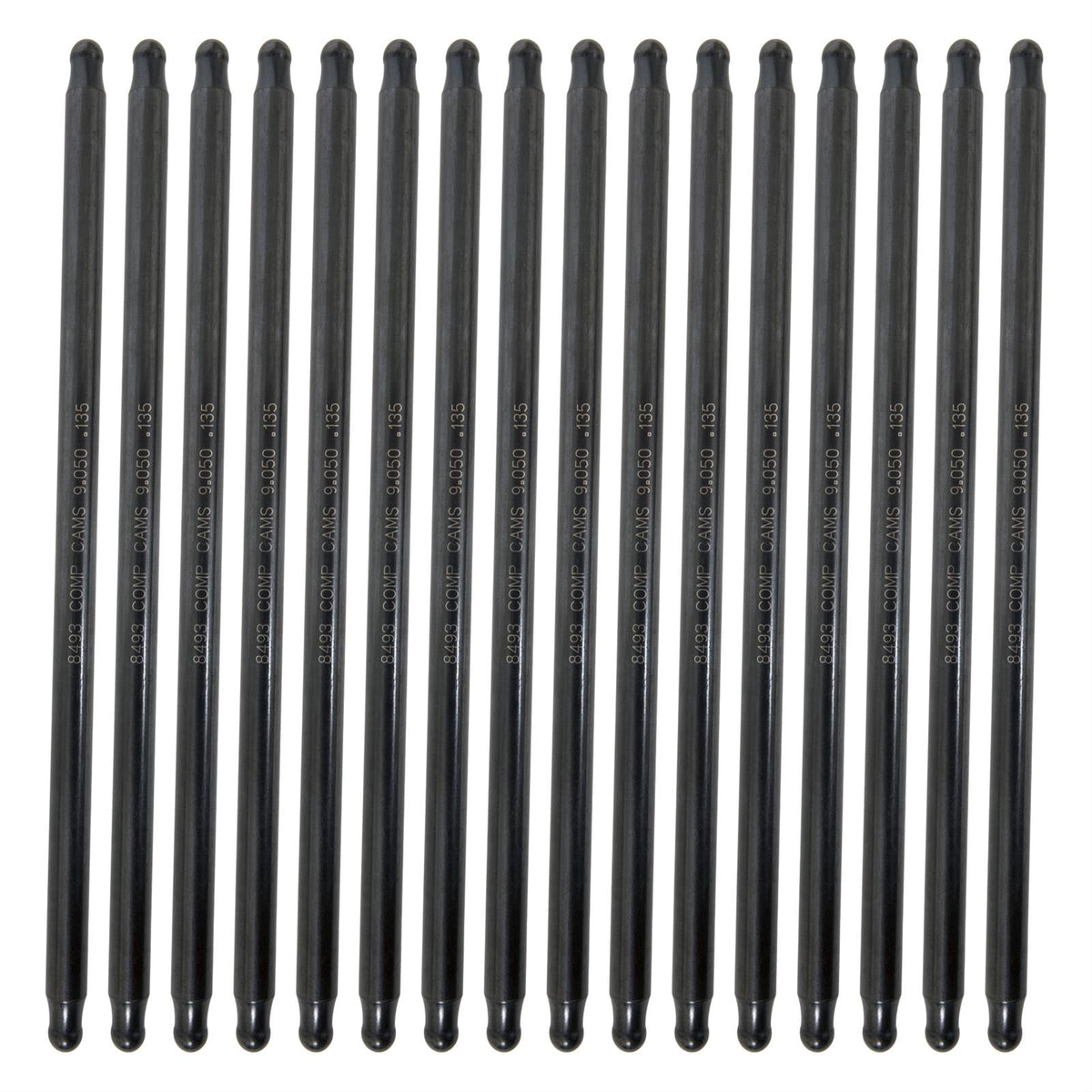 Hi-Tech One-Piece 9.050" Long .135" Wall 3/8" Diameter Pushrod Set