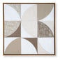 Harelman - Wall Art - Tan / Taupe / White