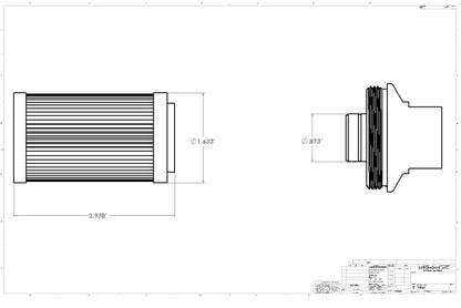 Aeromotive Stainless 40 Micron Filter Male AN-06