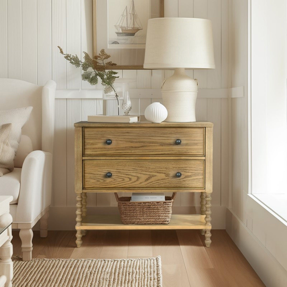 2 Drawer Accent Chest - Natural