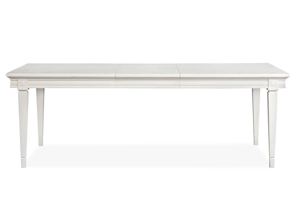 Willowbrook - Extendable Rectangular Dining Table - Egg Shell White