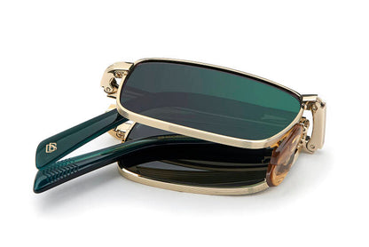 David Beckham DB 99/ORIGAMI Green Men's Sunglasses 53mm