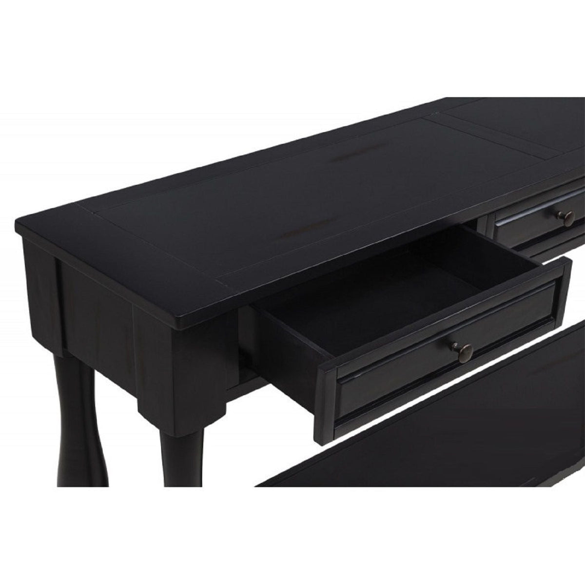 Long Console Table With Drawers And Shelf