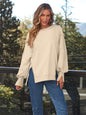 Slit Hem Sweatshirt