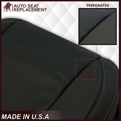 2015-2018 Subaru Outback Replacement Black Perforated Seat Covers: Choose Your Side