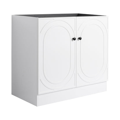 Modern Freestanding Bathroom Vanity With Soft Close Cabinet Doors