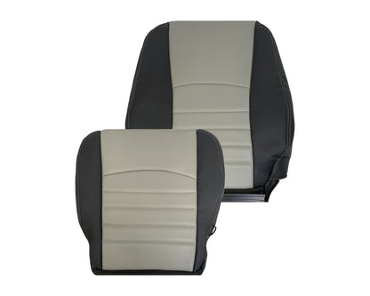 2009 2010 2011 2012 Dodge Ram Work Truck Replacement Vinyl Seat Covers 2-Tone Gray/Dark Gray: Choose your side