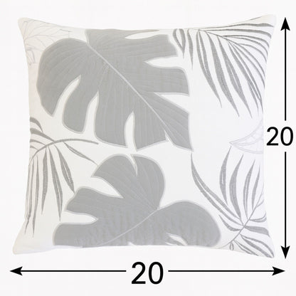 Autumn Vibes Leaf Accent Pillow