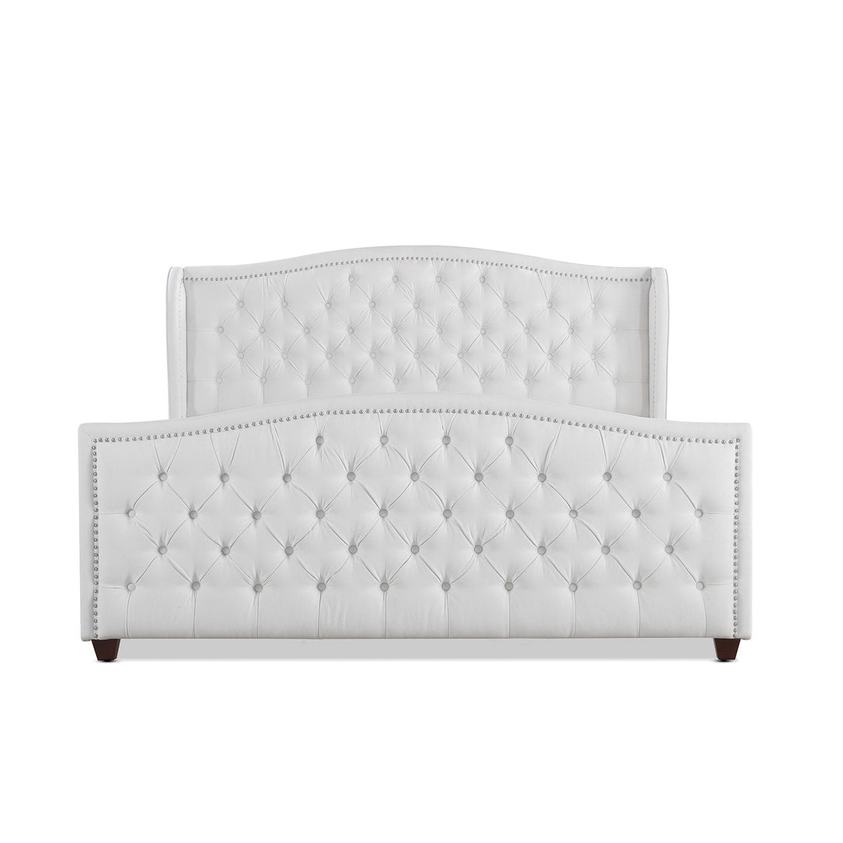 Marcella - Upholstered Shelter Headboard Bed