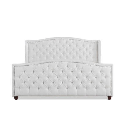 Marcella - Upholstered Shelter Headboard Bed
