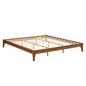 Solid Dry Bamboo Platform Bed Frame, With Slat Support