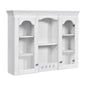 Wall-Mounted Medicine Cabinet With 2 Glass Doors, Adjustable Shelves - White