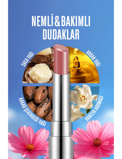 Flormar Sheer Up Glossy Moisturizing Lipstick 3g