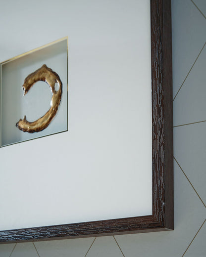 Dallbourne - Wall Art Set (Set of 4) - White / Gold Finish