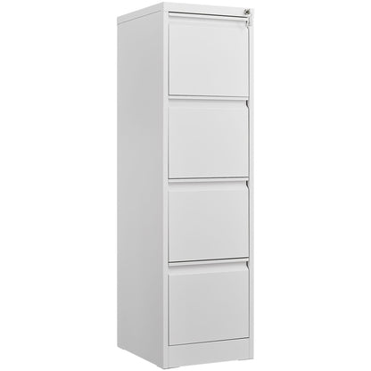 Durable Metal 3 Drawer File Cabinet With Lock For Office Storage