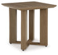 Serene Bay - Square End Table - Dark Brown