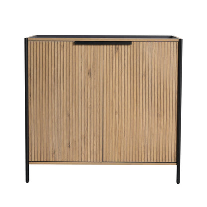 Contemporary Freestanding Bathroom Vanity With Adjustable Shelves