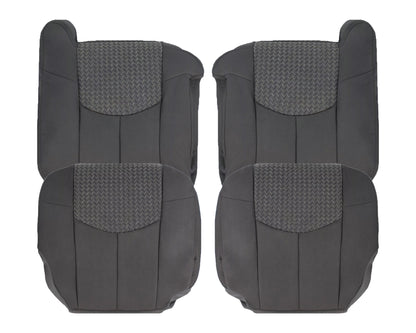 ONLY For 2002 Chevy Avalanche 1500/2500 Replacement Cloth Seat Covers In Dark Gray