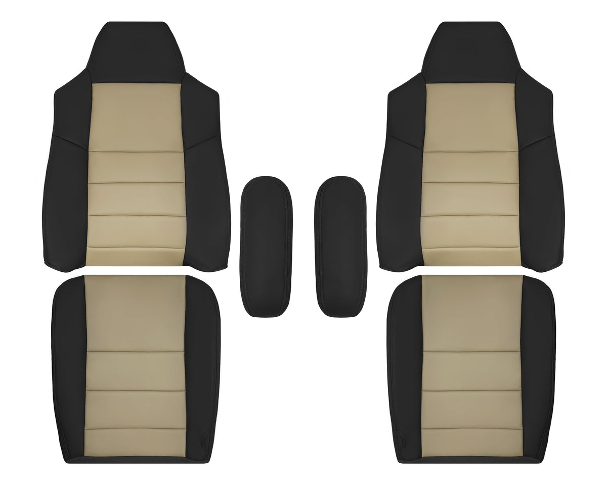2005 Ford Excursion Eddie Bauer Sport Front Replacement Seat Covers: Choose Leather or Vinyl