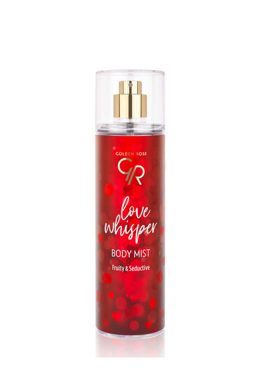 Golden Rose Love Whisper Body Mist with Red Berry and Peach Scent