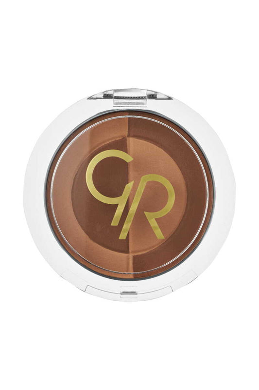 Golden Rose Mineral Bronzer Powder 02 Medium - Lightweight Sun-Kissed Glow, 1 Pc