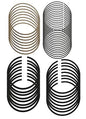 Hastings Premium Ductile Ring Sets - 2M5141