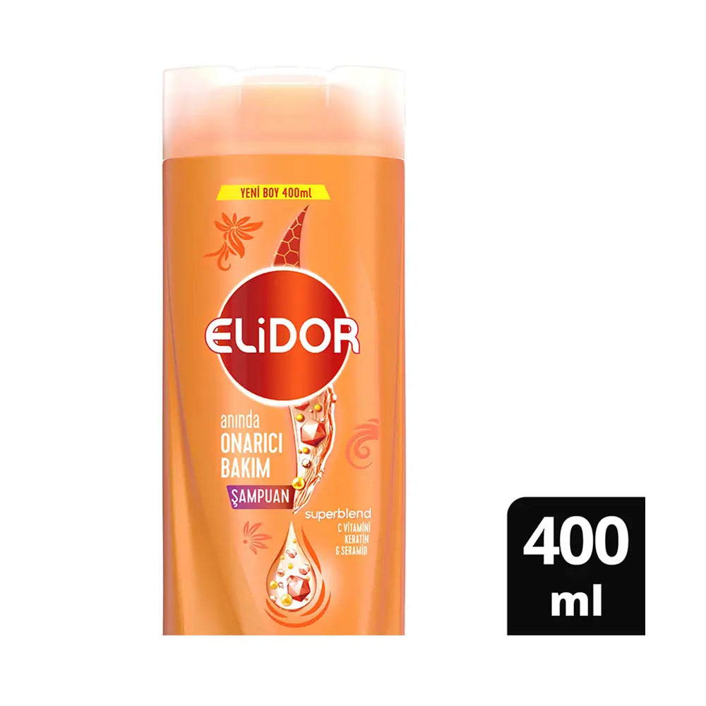Elidor Instant Repair Shampoo 400 Ml - Nourishing Hair Care for Damaged Hair