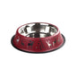 Oripet Holiday Patterned Steel Pet Bowl for Food and Water 8oz