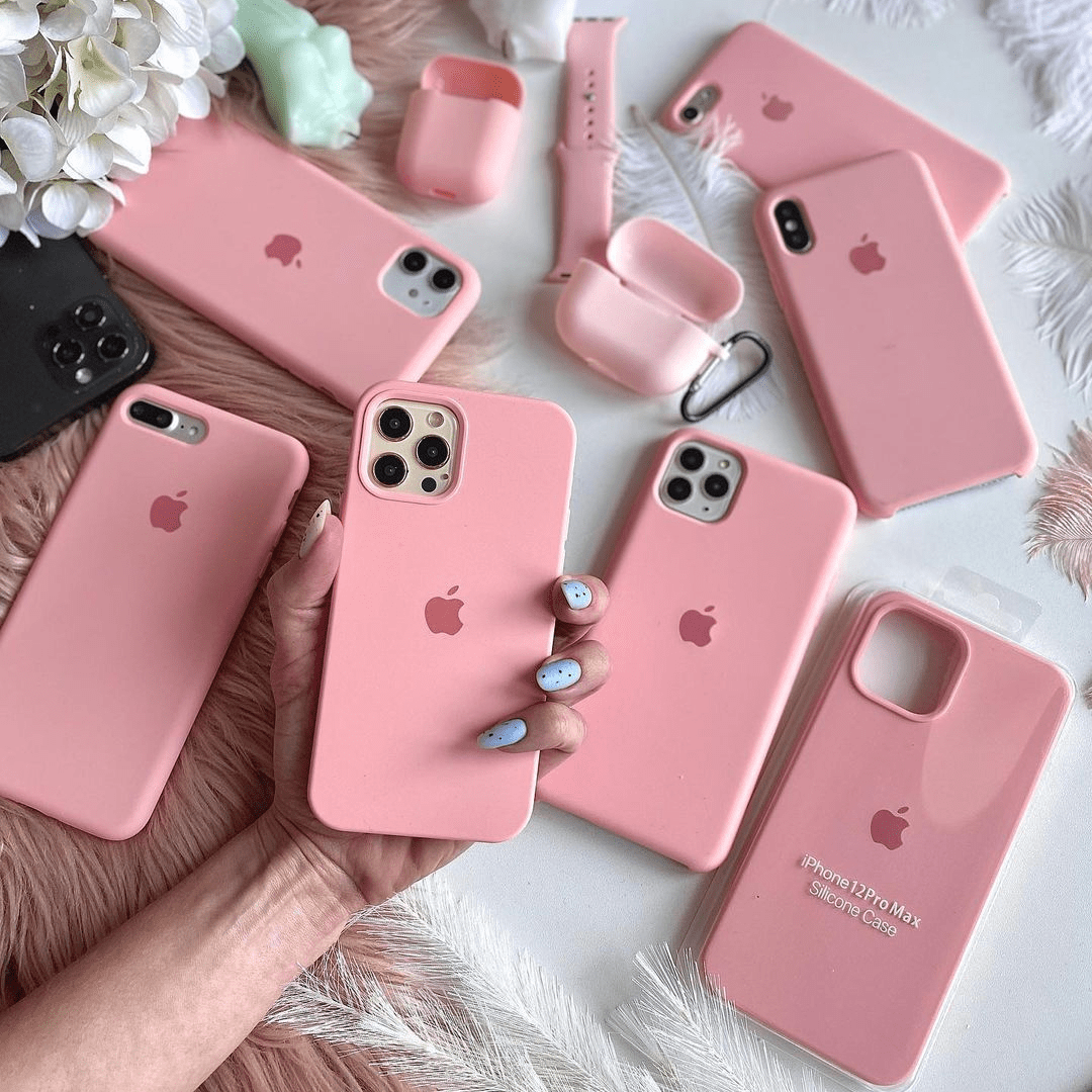 iPhone Silicone Case (Candy Pink)