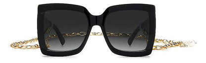 Jimmy Choo Renee/N/S 61 Grey Women's Sunglasses Black Frame