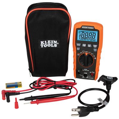 Klein Tools Digital Multi-Tester Multimeters (DMM) with Receptacle Tester - ET270