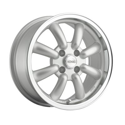 Konig Rewind Silver Wheels with Machined Lip - RW7511400S