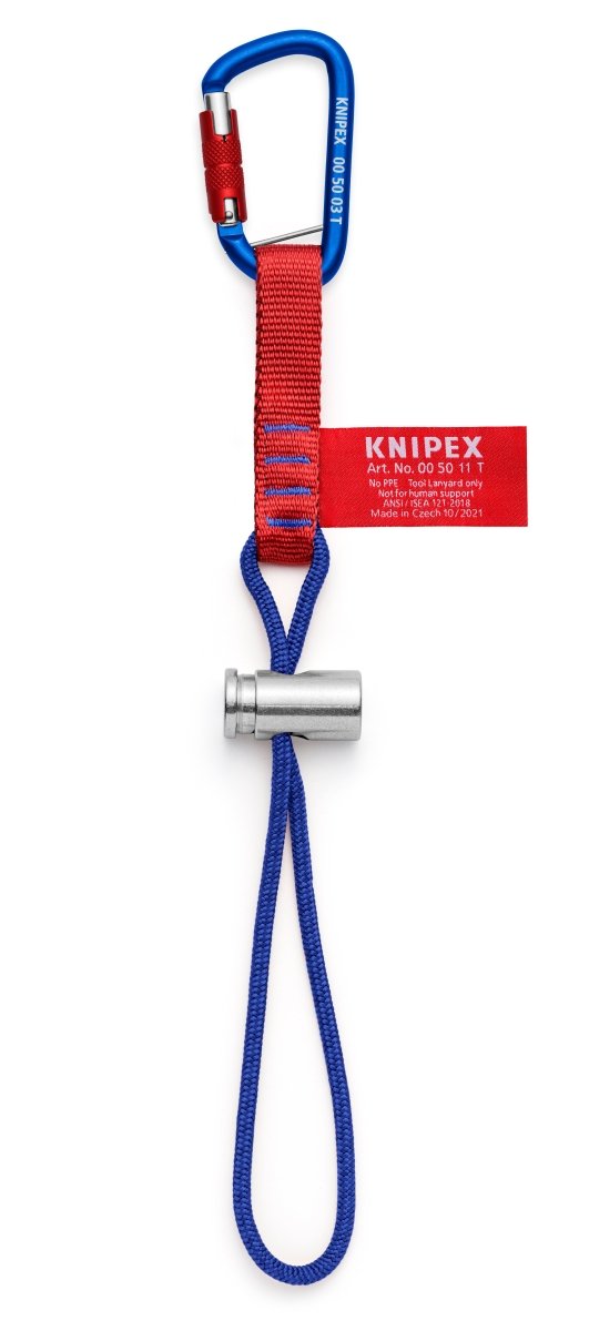 Knipex Tool Tethering Adaptor Straps With Carabiner 13 lbs. 00 50 13 T BKA