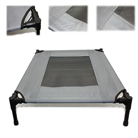 M-Pets Elevated Pet Bed Cooling Mesh Cot for Cats & Dogs Medium