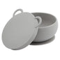 OiOi Silicone Suction Bowl with Lid in Powder Grey