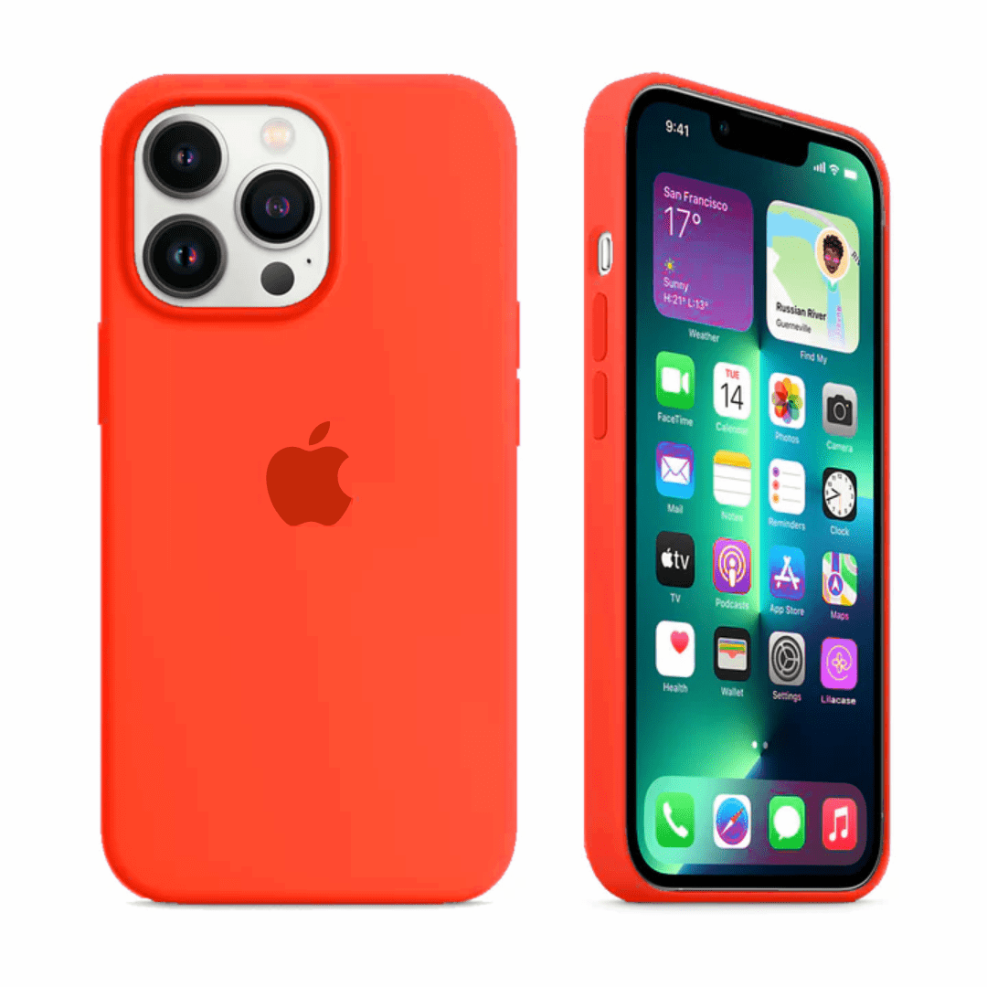 iPhone Silicone Case (Orange)