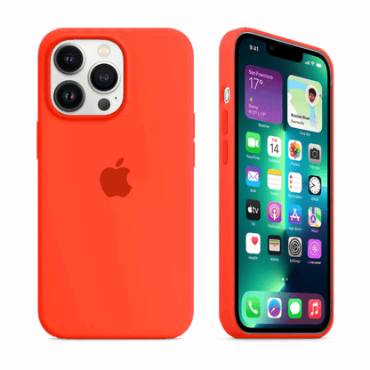 iPhone Silicone Case (Orange)